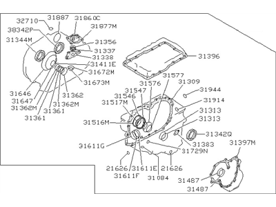 31397-26X25 Nissan Auto Transmission Gasket & Seal Kit Illustration 1 of 1