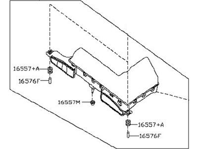 Nissan 16554-5AA1A Air Duct