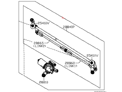 Nissan Wiper Pivot - 28800-1LA0A