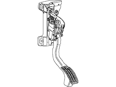 Nissan 18002-1PA0A Lever Complete-Accelerator,W/DRUM