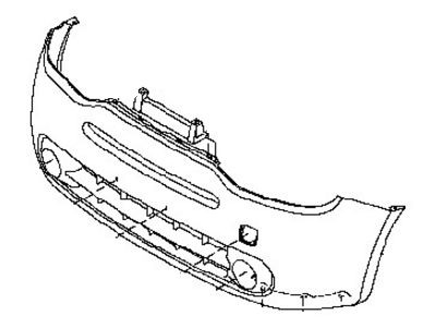 Nissan FBM22-1A61H Front Bumper Face