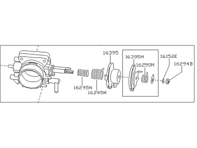 1989 Nissan Pathfinder Throttle Body - 16118-88G15