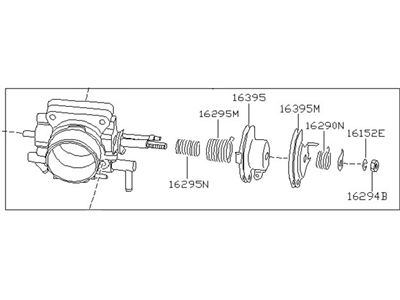 Nissan Hardbody Pickup (D21U) Throttle Body - 16118-88G12