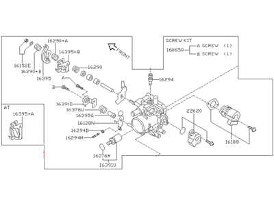 Nissan 16119-4M000 Throttle Chamber Assembly