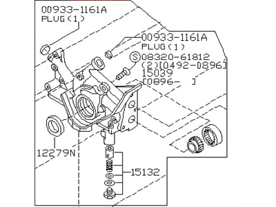 Nissan 15010-0B000 Pump Assembly-Oil