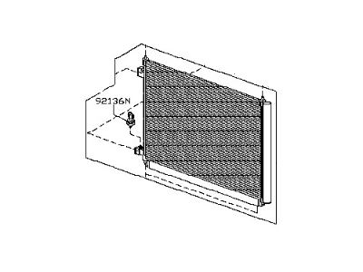 2014 Nissan NV A/C Condenser - 92100-9SH0A