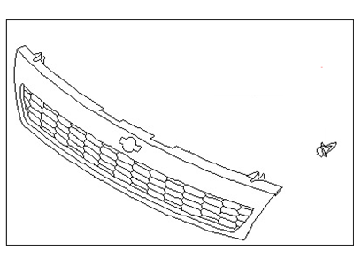 Nissan 62310-4E825 Grille Kit-Front