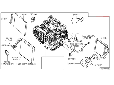 Nissan 27110-JA000 Heating Unit Assy-Front