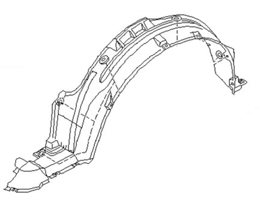 Nissan 63843-0Z800 PROTCT Front Fender L