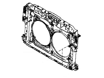 Nissan 62500-1JA0A Support Assembly - Radiator Core