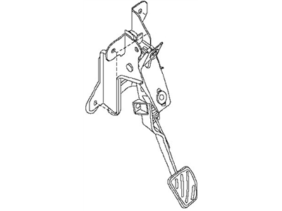 Nissan 46503-EP700 Pedal Assy-Clutch W/Bracket