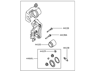 2019 Nissan Murano Brake Caliper Repair Kit - 44011-1AA0A