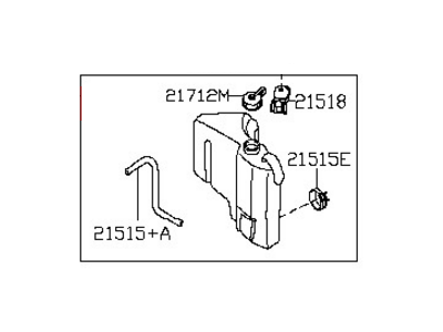 2009 Nissan Altima Coolant Reservoir - 21710-JA800