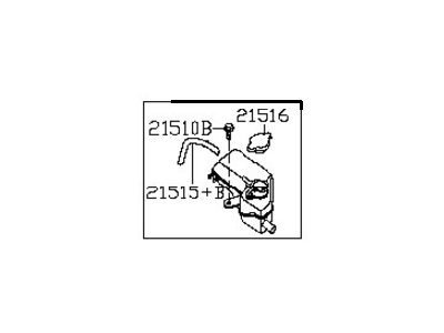 Nissan 21710-JA820 Tank Assy-Reserve