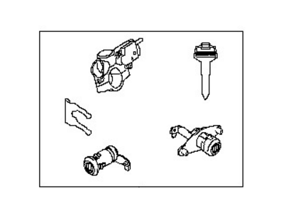 Nissan K9810-ET90A Key Set-Cylinder Lock