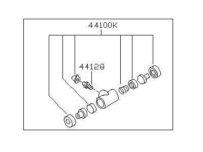 1998 Nissan Quest Wheel Cylinder - 44100-0B000