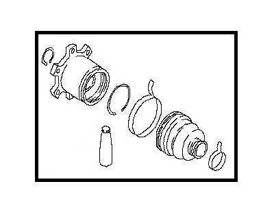 Nissan 39741-7S025 Repair Kit-Dust Boot,Rear Drive Shaft