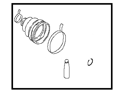 Nissan 39241-7S025 Repair Kit-Dust Boot,Outer