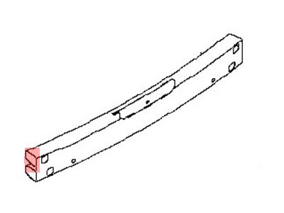 Nissan 85032-3SH0H Reinforce-Inner Rear Bumper Center