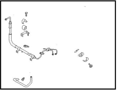 1993 Nissan 300ZX Power Steering Hose - 49710-31P00