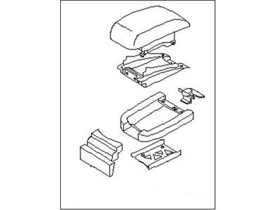 Nissan 96920-5Y800 Lid-Console Box