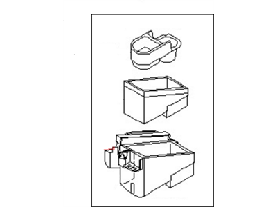 2000 Nissan Maxima Cup Holder - 68430-3Y100