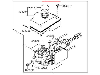 Nissan Titan Brake Master Cylinder Reservoir - 46010-9FF3A