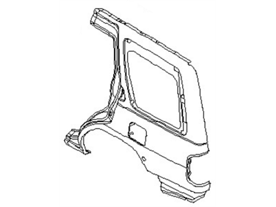 Nissan G6030-7Z030 Body Assembly Rear Side, Outer RH