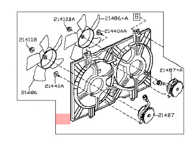 2020 Nissan NV Fan Blade - 21481-3LM0A