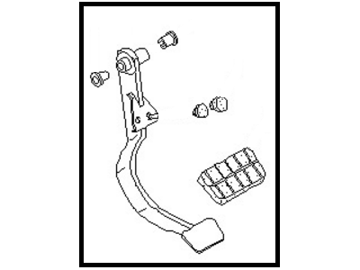 1981 Nissan 200SX Brake Pedal - 46520-N8500