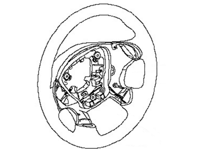 Nissan 48430-9UE1A Steering Wheel Assembly Less Pad