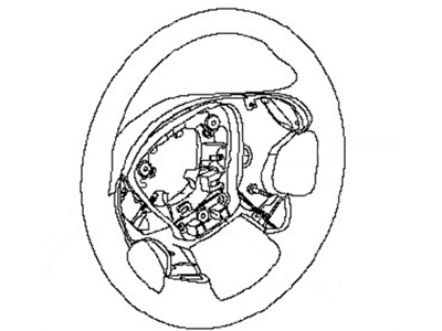 Nissan 48430-5AB1A Steering Wheel Assembly Without Pad