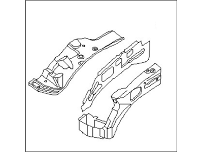 Nissan 64100-EA030 Hoodledge Assy-RH