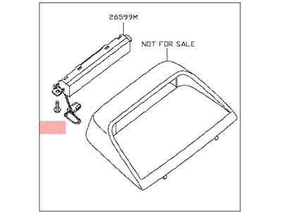 Nissan 26590-JB10A Lamp Assembly-Stop,High Mounting