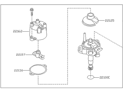 Nissan 22100-70F10 Distributor Assy