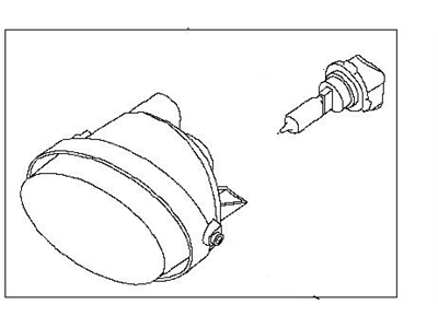 Nissan 26155-EA500 Lamp Assembly-Fog,LH