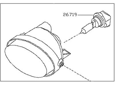 Nissan 26150-EA500 Lamp Assembly-Fog,RH