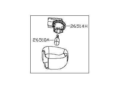 Nissan 26510-ZQ00A Lamp Assembly-Licence Plate