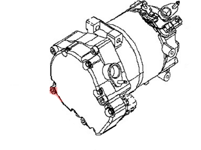 2016 Nissan Leaf A/C Compressor - 92600-3NF0A