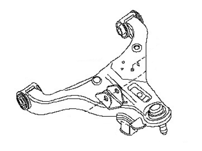 Nissan 54500-EA00A Link Complete-Front Suspension, Lower Rh