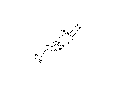 Nissan 20350-0W001 Exhaust Muffler Assembly