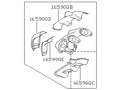 Nissan 14002-0B500 Exhaust Manifold Assembly