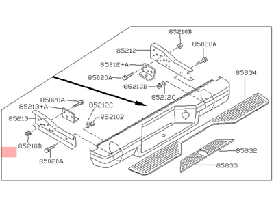 Nissan 85011-S3826