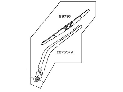 2015 Nissan NV Wiper Arm - 28780-3LN0A