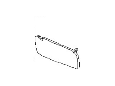 Nissan 96401-7Z061 Left Sun Visor Assembly