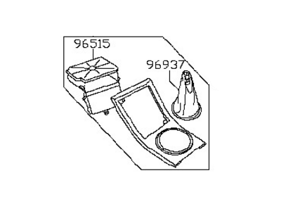 Nissan 96935-ZB200 Boot-Console