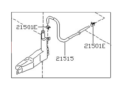 1996 Nissan Pathfinder Coolant Reservoir - 21710-0W000