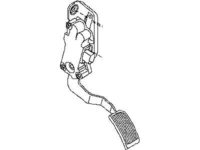 Nissan 18002-CA100 Lever Complete-Accelerator,W/DRUM