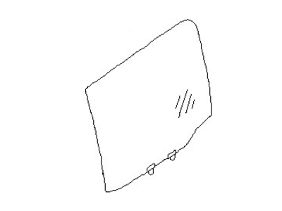 Nissan 82301-7S200 Glass Assy-Rear Door Window,LH