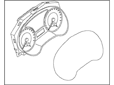 Nissan 24810-9AM0D Instrument Speedometer Cluster